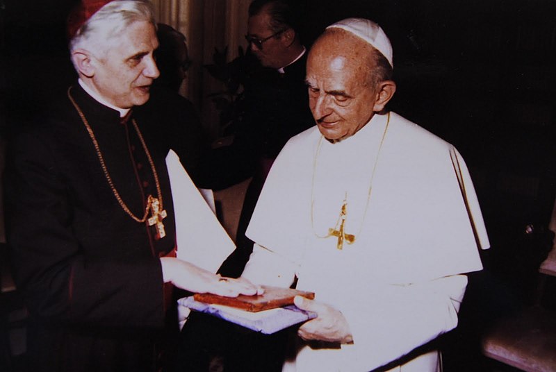 Paul VI et le cardinal Ratzinger